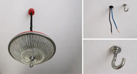 Instalación de lámpara de techo